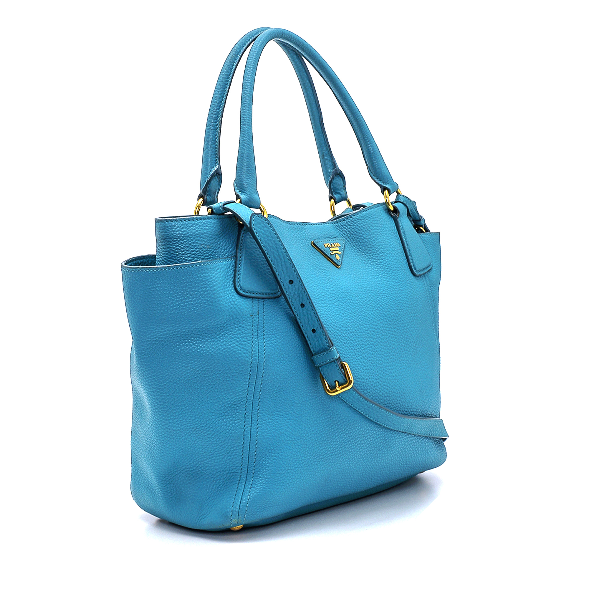 Prada - Blue Leather Vogue Vitello Daino Bag